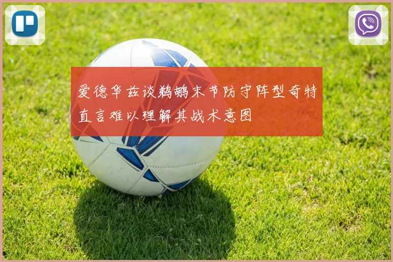 爱德华兹谈鹈鹕末节防守阵型奇特直言难以理解其战术意图